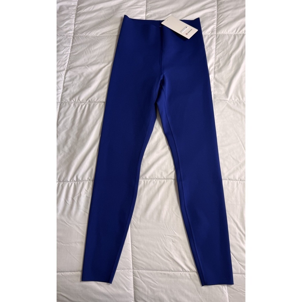 NEW Lululemon GLOW UP HR TIGHT 28" Size 8 Deep Sea Blue Workout Shaping NWT - Picture 2 of 9